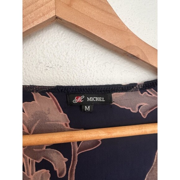 Velvet Crush Burnout Floral Open Front Top Medium Kaftan Kimono Witch Whimsy - Picture 6 of 6